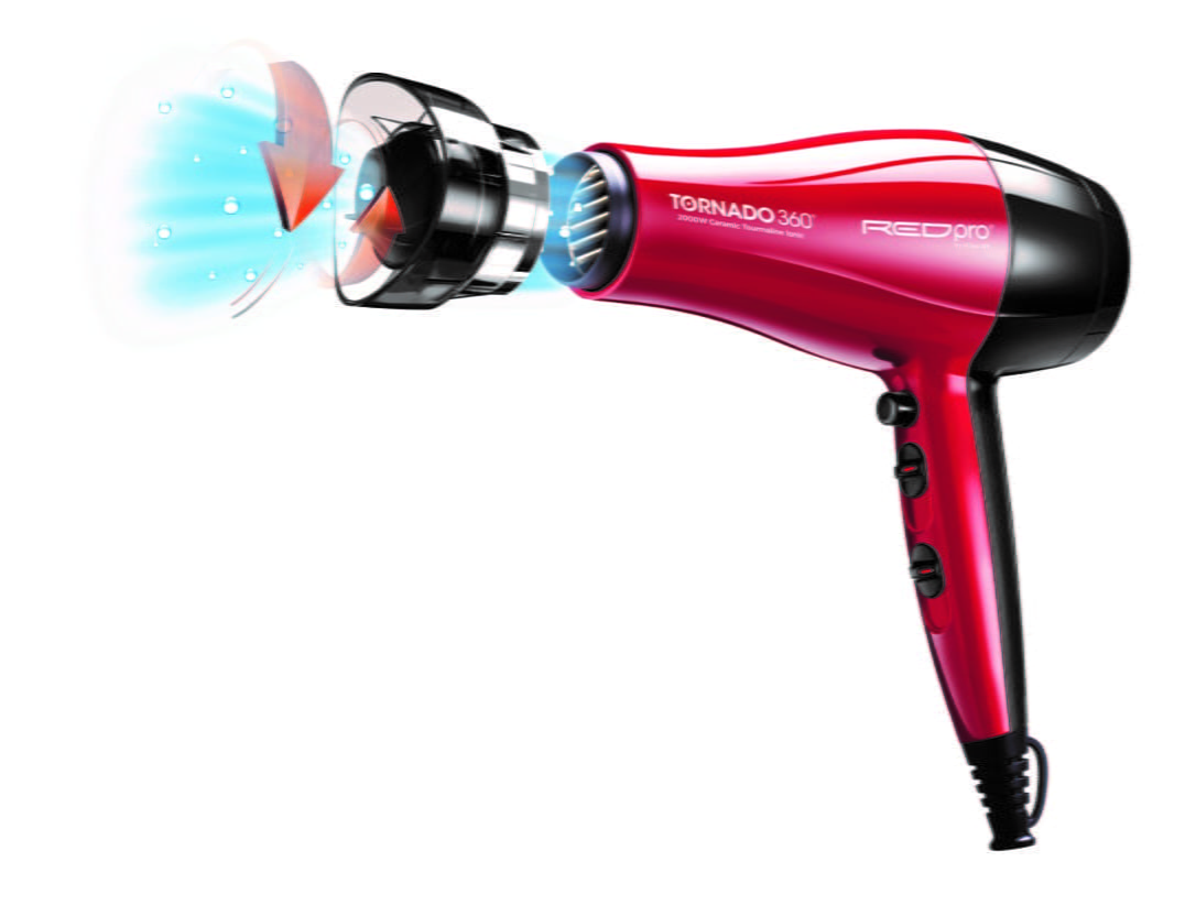 SECADOR TORNADO 360 - RED PRO BY KISS NY - 220V – RED PRO KISS