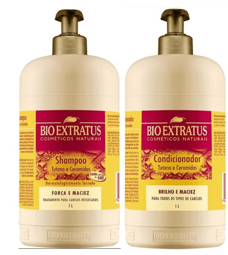 KIT SHAMPOO E CONDICIONADOR TUTANO E CERAMIDAS 1L - BIO EXTRATUS