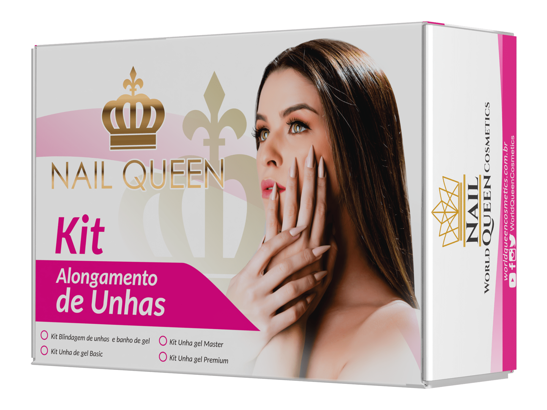 Kit Alongamento de Unhas Gel Premium - World Queen Cosméticos