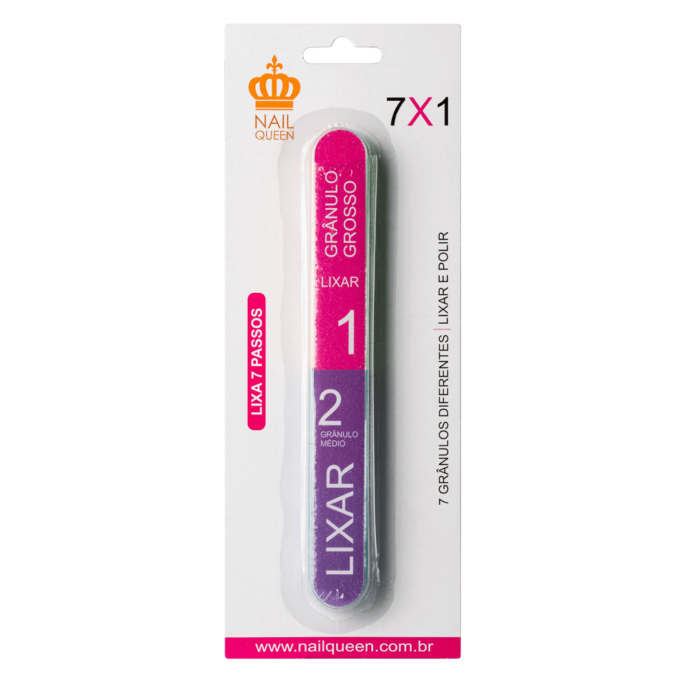 Lixa 7 Passos - World Queen Cosmetics