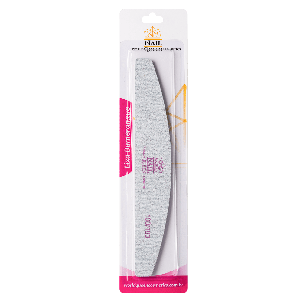 Lixa Bumerangue kit 2 peças  - World Queen Cosmetics?