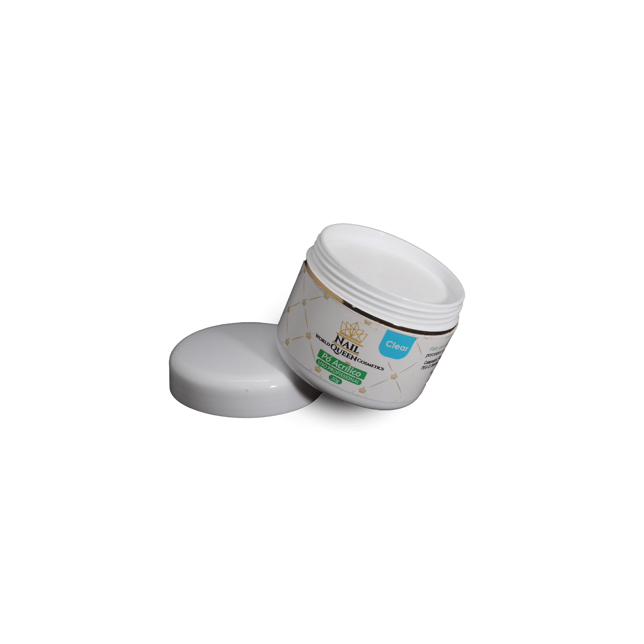 Pó Acrílico Clear - World Queen Cosmetics 30g