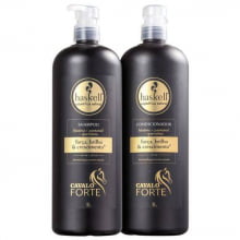 Kit Cavalo Forte Shampoo E Condicionador Haskell - 1 Litro Kit Cavalo Forte Shampoo E Condicionador Haskell - 1 Litro