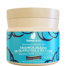 MÁSCARA BARROMINAS HIDROLISADO DE QUERATINA E SILICONE – BARRO MINAS MÁSCARA BARROMINAS HIDROLISADO DE QUERATINA E SILICONE – BARRO MINAS