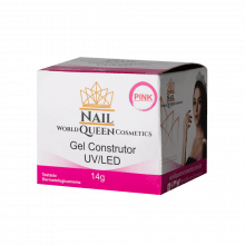 Gel de Construção Pink 15ml - World Queen Cosmetics
