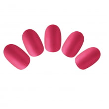 Unha Autocolante Pink Matte Color - World Queen Cosmetics